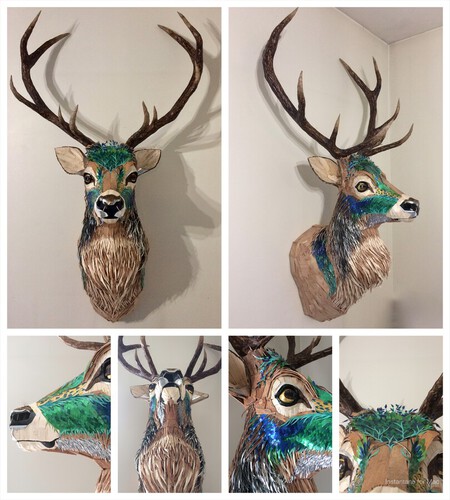 carton, papier, canettes m&eacute;talliques, bois de cagette  121x73x39,5 cm